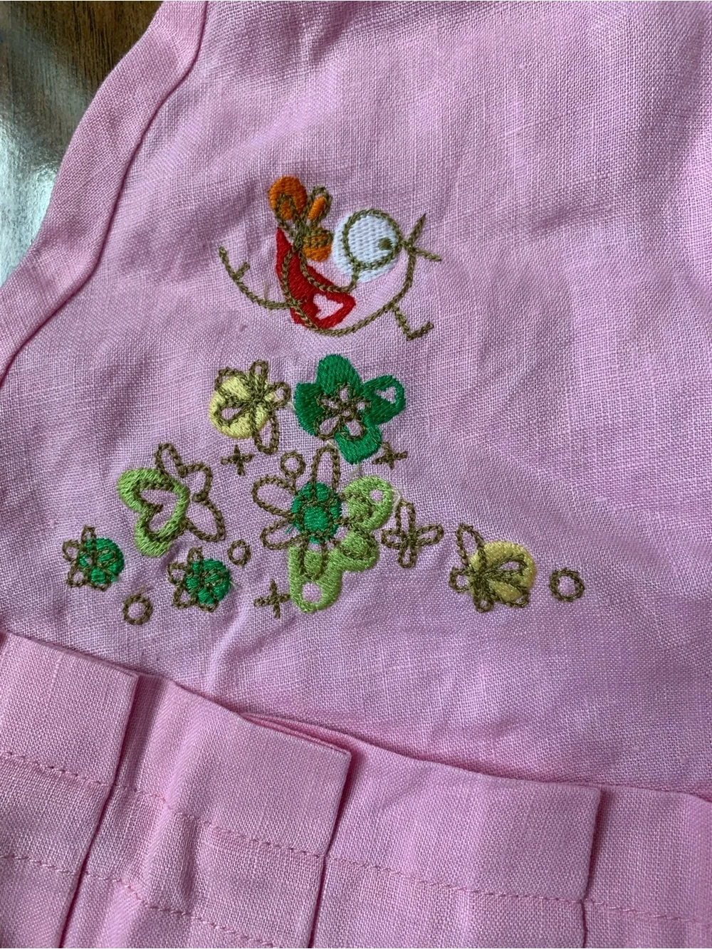 Girls Oilily Linen Dress Size 80 (12-18) Months
